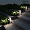 Pure Garden 8-Piece Solar Outdoor Light Set, Black 50-LG1058